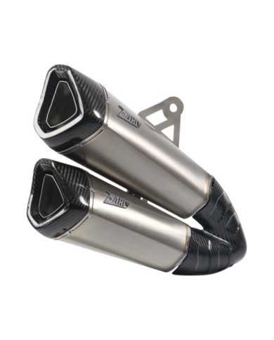 ZARD Slip-On in acciaio inox omologato E4 con rivestimento in