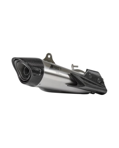 ZARD Kit slip-on omologato E5 in acciaio inossidabile e terminale in ca