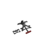 Rizoma Supporto universale per targa automobilistica. Con illuminazione, nero