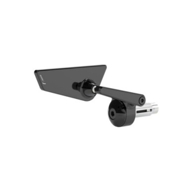 Rizoma Specchietto retrovisore Cut-Edge nero, diritto