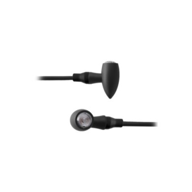 Rizoma Minicellule lampeggianti Club Set da 2 pezzi, nero