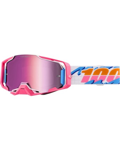 100percent 100% Armega HIPER Goggle Lefreak - Lenti rosa a specchio