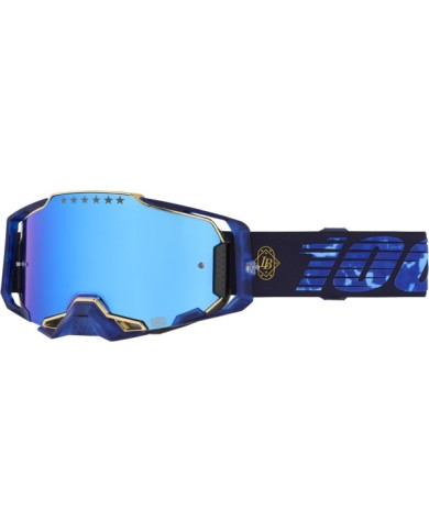 100percent Occhiali Armega LE Goggle Bruni Signature al 100% - Lenti blu a specchio