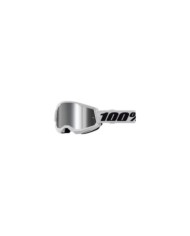 100percent STRATA 2 Goggle White - Mirror Silver Lens