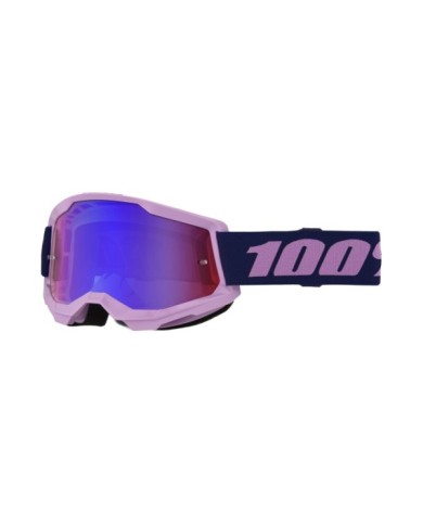100percent Occhiali da sci 100% Strata 2 viola - Lenti a specchio blu e rosse