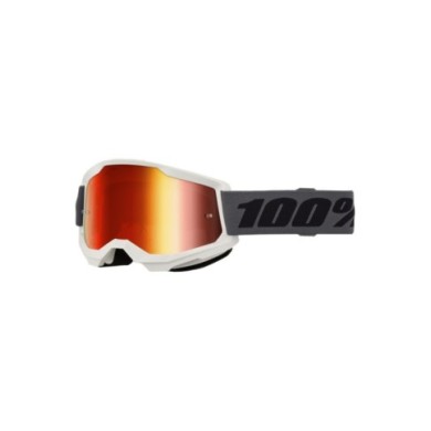 100percent 100 % Strata 2 Goggle Grey – rote Spiegelglas