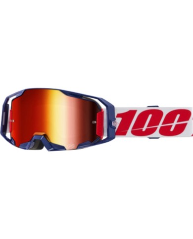 100percent 100% Armatic Goggle Mach Z - Lenti Mirror Red