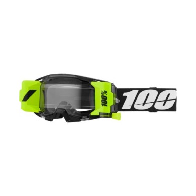 100percent Maschera ARMATIC FORECAST Nera - Lenti trasparenti