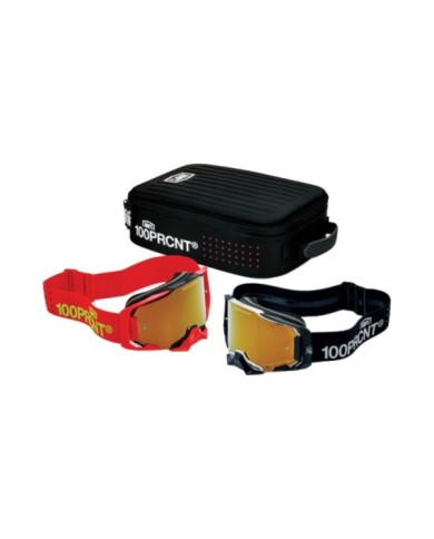 100percent 100% Dual Armega Racer Pro Pack Black Red