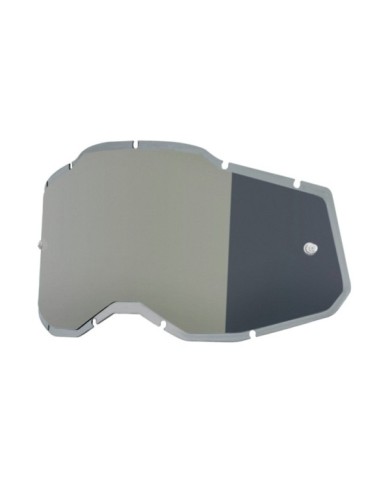 100percent 100% RC2 AC2 ST2 Plus Sostituzione - Specchio iniettato argento L