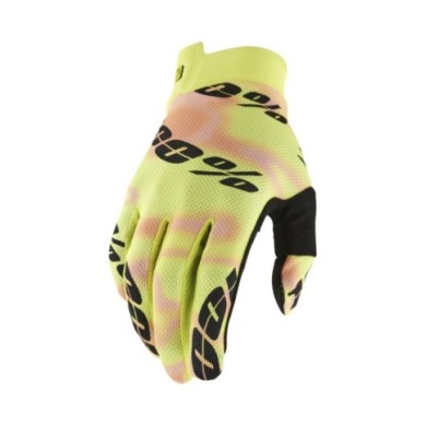 100percent 100% ITRACK Gloves - Kaledo schwarz-orange-gelb