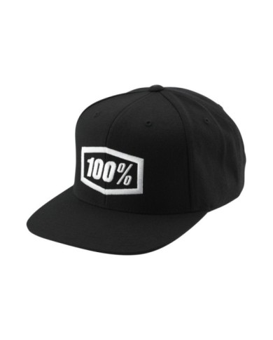 100percent 100 % Icon Youth Snapback-Kappe schwarz