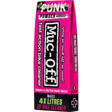 Muc-Off Detergente per biciclette Punk Powder (confezione da 4)