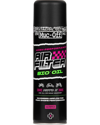 Muc-Off Huile pour filtre à air biologique en aérosol 500 ml
