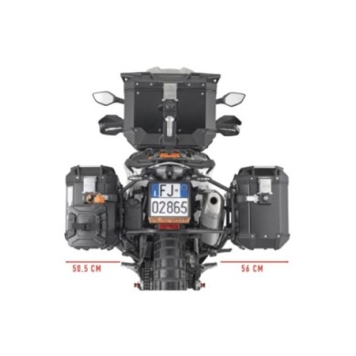 GIVI Support de valise latérale en tube d'acier spécifique PL CAM