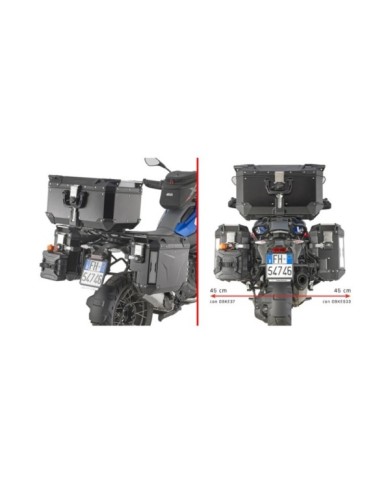 GIVI Support de valise latérale en tube d'acier spécifique PL CAM