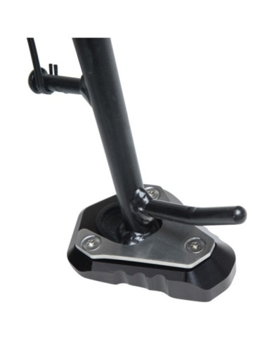 SW-MOTECH Piastra per cavalletto laterale nero-argento.