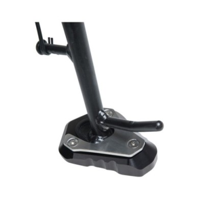 SW-MOTECH Piastra per cavalletto laterale nero-argento.