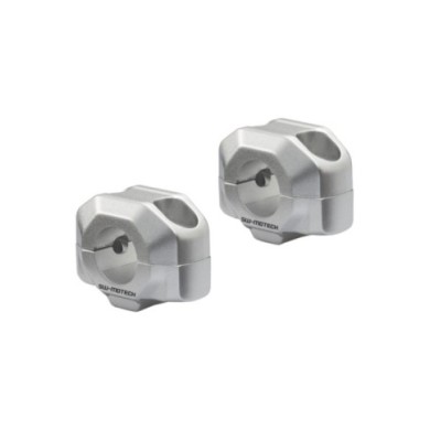 SW-MOTECH Prises de guidon 15mm guidon 22mm argent