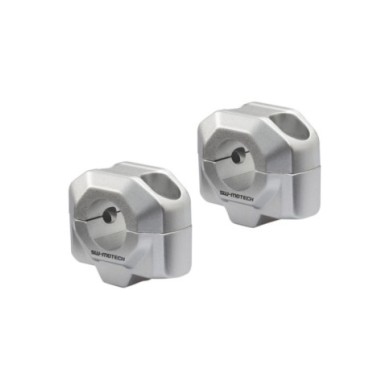 SW-MOTECH Prises de guidon 20mm guidon 22mm argent