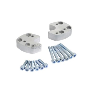 SW-MOTECH Manopole manubrio 30 mm argento