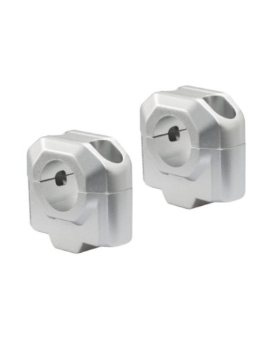 SW-MOTECH Prises de guidon 30mm guidon 28.6 argent
