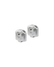 SW-MOTECH Manopole manubrio 30 mm manubrio 28,6 argento