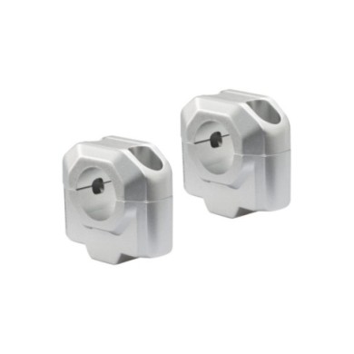 SW-MOTECH Prises de guidon 30mm guidon 28.6 argent