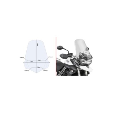 GIVI Pare-brise transparent