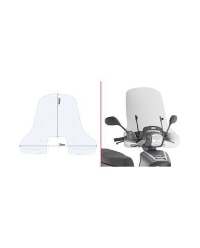 GIVI Scheibe transparent