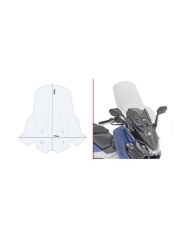 GIVI Parabrezza trasparente