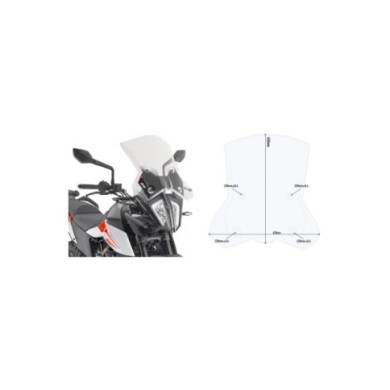 GIVI Pare-brise transparent
