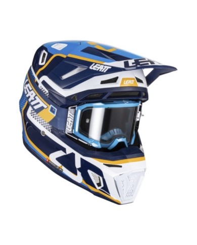 Leatt Kit casco moto 8.5 V24 Blu inchiostro-bianco-arancione