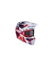 Leatt Helmet Kit Moto 8.5 V25 rouge-blanc-bleu
