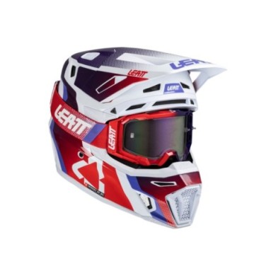 Leatt Helmet Kit Moto 8.5 V25 rouge-blanc-bleu