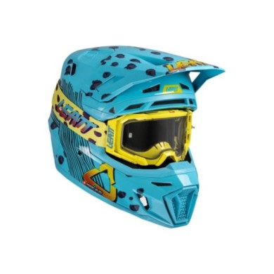 Leatt Helmet Kit Moto 8.5 V25 cheetah blau-lila-gelb