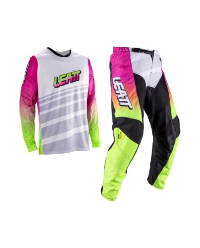 Leatt Kit Ride 3.5 V26 retrò rosa bianco-rosa-turchese