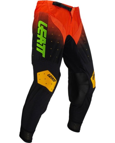 Leatt Pantaloni da moto 4.5 Citrus nero-lime-rosso