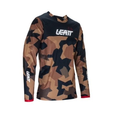 Leatt Maglia Moto 4.5 Enduro Stone marrone-nero-bianco