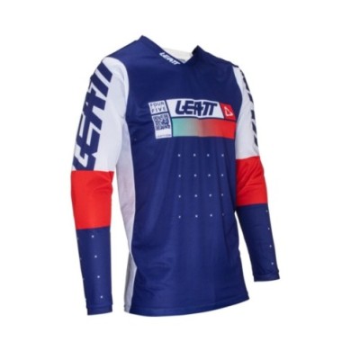 Leatt Jersey Moto 4.5 Lite Royal blau-weiss-rot