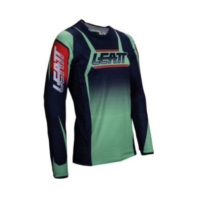 Leatt Maglia Moto 4.5 Lite V25 verde-grigio-rosso
