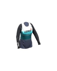 Leatt Maglia Moto 4.5 Lite Women V25 nero-bianco-turchese