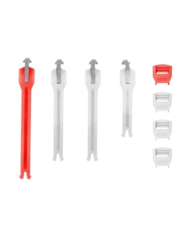 Leatt Kit cinghie 6,5 Bianco 4 pezzi
