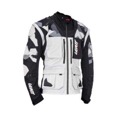Leatt Giacca Moto 5.5 Enduro Forge grigio-nero-rosso
