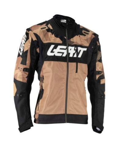 Leatt Giacca Moto 4.5 X-Flow Stone marrone-nero-bianco