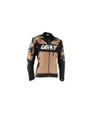 Leatt Giacca Moto 4.5 X-Flow Stone marrone-nero-bianco