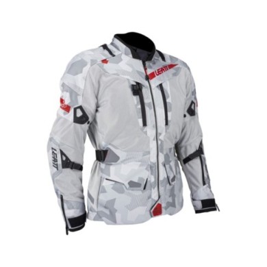 Leatt Adventure Giacca ADV FlowTour 7.5 V24 grigio acciaio-bianco-rosso