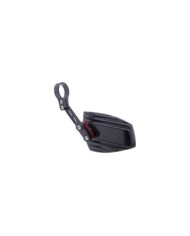 Highsider Specchietto retrovisore per estremità manubrio WAVE in alluminio nero Régula