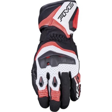 Five Gloves Guanto RFX4 Evo Airflow nero-bianco-rosso fluo