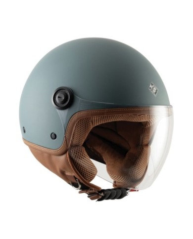 Tucano Urbano casque de jet El`Jettin 6.0 mat petrol blu